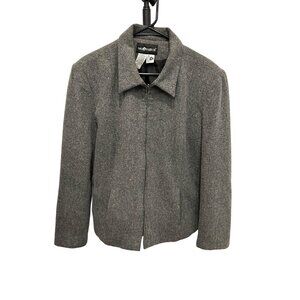 Sag Harbor Wool Blend Gray Jacket Women’s Size 18